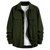 MiraMichi Men's Full Sleeve Corduroy Striped Casual Jacket, Ideal for Everyday Stylish Outfits